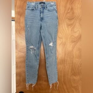 Calvin Klein Jeans Light Blue Distressed Skinny Jeans